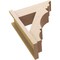 Ekena Millwork 7 1/2-in W x 20-in D x 24-in H Balboa Trad Rough Cedar Woodgrain TimberThane Outlooker, Primed Tan OUTUR075X20X24BOA04RCPR - alternate 3